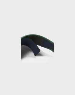 Visier aus Baumwoll-Canvas mit abnehmbarem Schweißband – Größe in True Navy/Ivy Grove