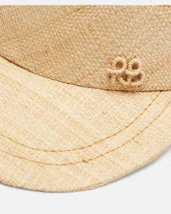Visor aus Stroh Beige