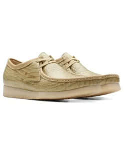 Wallabee "Maple Croc" Derby-Schuhe - Grün