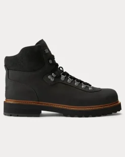 Wanderstiefel Alpine aus Leder Black