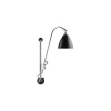 Wandleuchte Bestlite - Schwarz - verchromtes Metall - Designer Robert Dudley Best