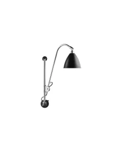 Wandleuchte Bestlite - Schwarz - verchromtes Metall - Designer Robert Dudley Best