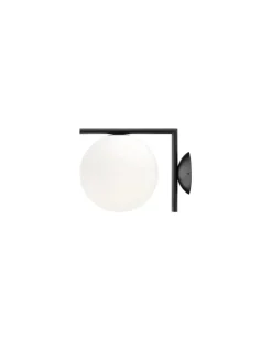 Wandleuchte IC - Schwarz - gefirnister Stahl - Designer Michael Anastassiades