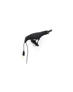 Wandleuchte mit Stromkabel Animaux - Schwarz - Harz - Designer Marcantonio