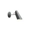 Wandleuchte mit Stromkabel Birdy - Grau - bemaltes Aluminium - Designer Birger Dahl