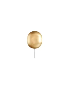 Wandleuchte mit Stromkabel Clam - Gold - Messingbeschichtetes Metall - Designer Tommy Hyldahl