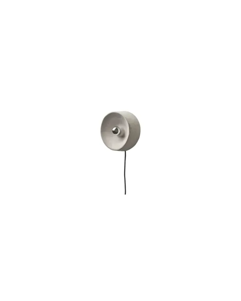 Wandleuchte mit Stromkabel Chadophe - Grau - Beton - Designer Patrick Paris