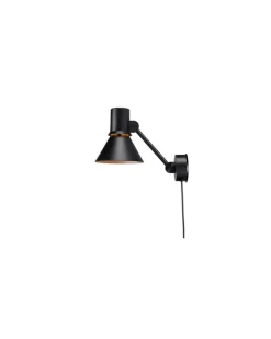 Wandleuchte mit Stromkabel Type 80 - Schwarz - Gusseisen - Designer Kenneth Grange