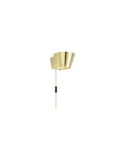 Wandleuchte mit Stromkabel Tynell - Metall - Perforiertes Messing poliert - Designer Paavo Tynell