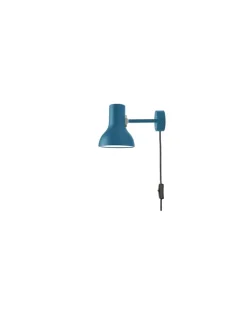Wandleuchte mit Stromkabel Type 75 - Blau - Aluminium - Designer Margaret Howell