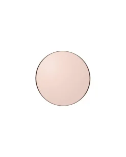 Wandspiegel Circum - Rosa - mitteldichte bemalte Holzfaserplatte