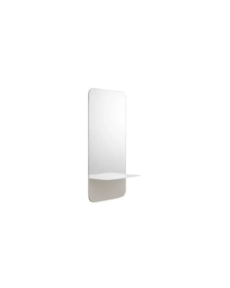 Wandspiegel Horizon - Weiß - lackierter Stahl - Designer Studio kaschkasch