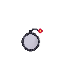 Wandspiegel Pixel - Grau - Holzfaserplatte - Designer Roberto Bruno