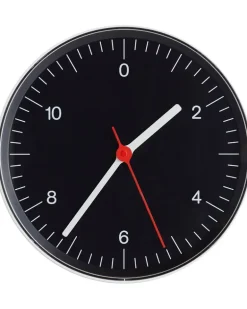 Wanduhr aus Aluminium 26,5cm - Schwarz