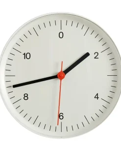 Wanduhr aus Aluminium - Weiß