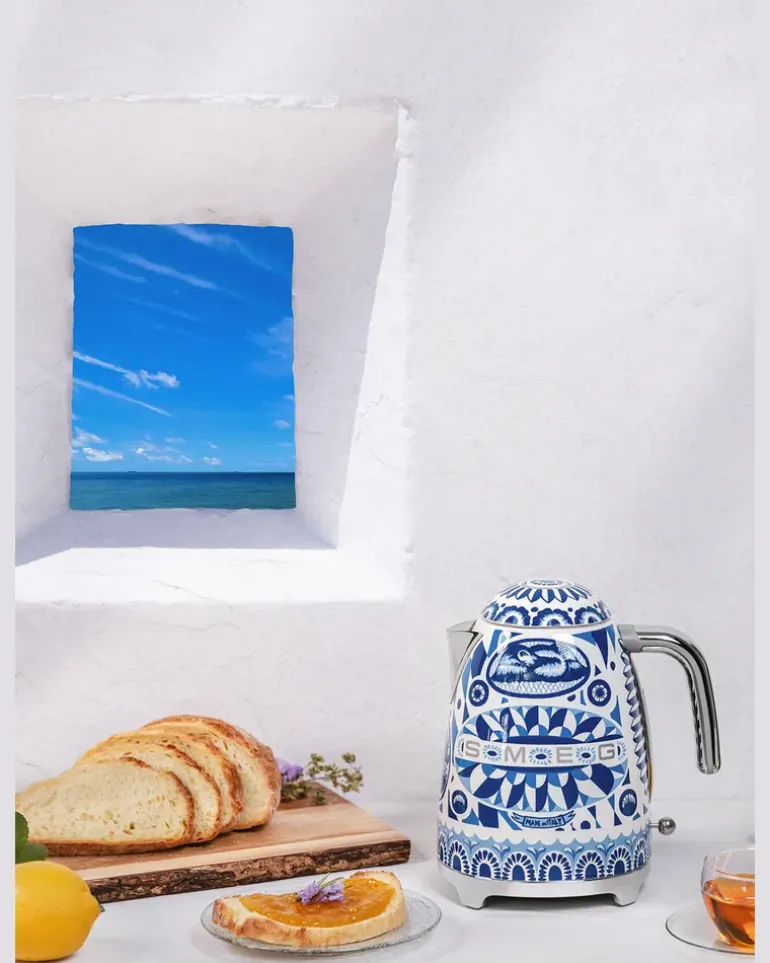 Wasserkocher klf03 blau Weiss