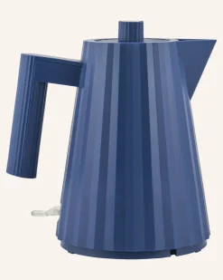 Wasserkocher Plissé blau Dunkelblau
