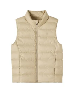 Wattierte Steppweste Beige