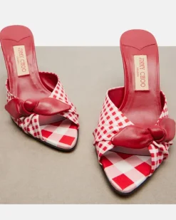 Wedge-Pantoletten Livi Rot