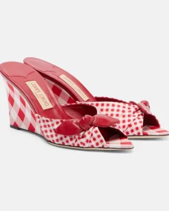 Wedge-Pantoletten Livi Rot