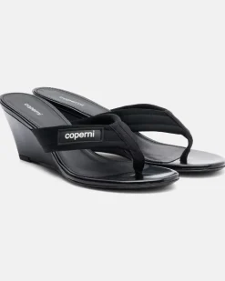 Wedge-Sandalen Schwarz
