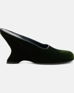 Wedges 95 aus Samt GrüN
