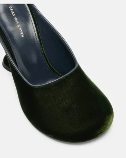 Wedges 95 aus Samt GrüN