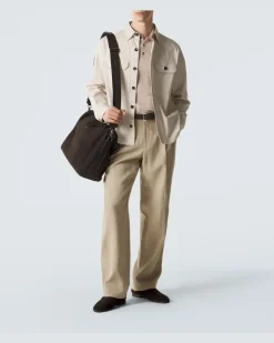 Weekender aus Leder Braun