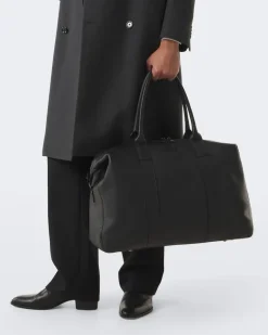 Weekender aus Leder Schwarz
