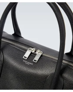 Weekender aus Leder Schwarz