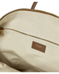 Weekender aus Veloursleder Braun