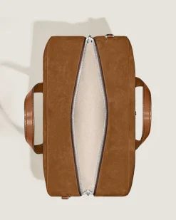 Weekender Bag 45 aus Wildleder - Karamell - Leder - MB221674 - Duffle Bags