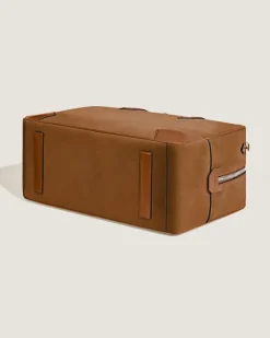 Weekender Bag 45 aus Wildleder - Karamell - Leder - MB221674 - Duffle Bags
