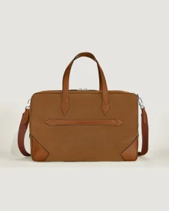 Weekender Bag 45 aus Wildleder - Karamell - Leder - MB221674 - Duffle Bags