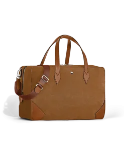 Weekender Bag 45 aus Wildleder - Karamell - Leder - MB221674 - Duffle Bags