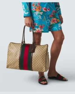 Weekender GG Web Stripe Medium Beige