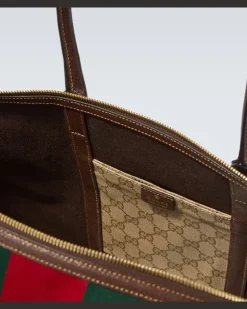 Weekender GG Web Stripe Medium Beige