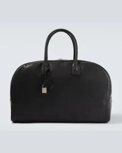 Weekender Giant aus Leder Schwarz