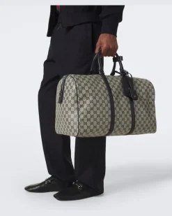 Weekender Gucci Essence Medium GG aus Canvas Blau