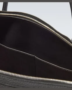 Weekender Iowa aus Leder Schwarz