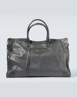 Weekender Le City aus Leder Grau