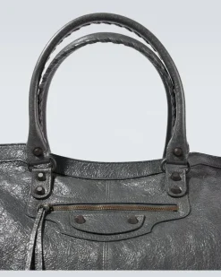 Weekender Le City aus Leder Grau
