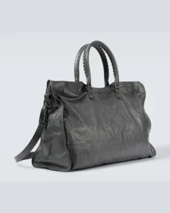 Weekender Le City aus Leder Grau
