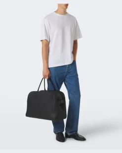 Weekender Marco aus Leder Schwarz