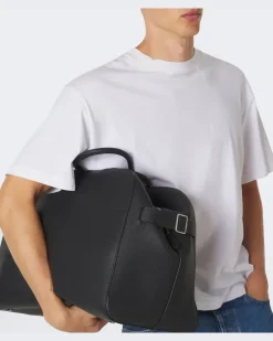 Weekender Marco aus Leder Schwarz