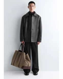 Weekender Oversized-Tote Bag - Wolle Beige