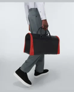Weekender Sneakender aus Leder Schwarz