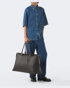 Weekender Vaporetto Large aus Leder Braun