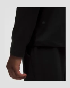 Weiches Jersey-Langarmshirt für Männer – Größe in Schwarz