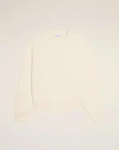 Weißes Sweatshirt aus Baumwolle mit Ami De Coeur Prägung Weiß Unisex Weiss